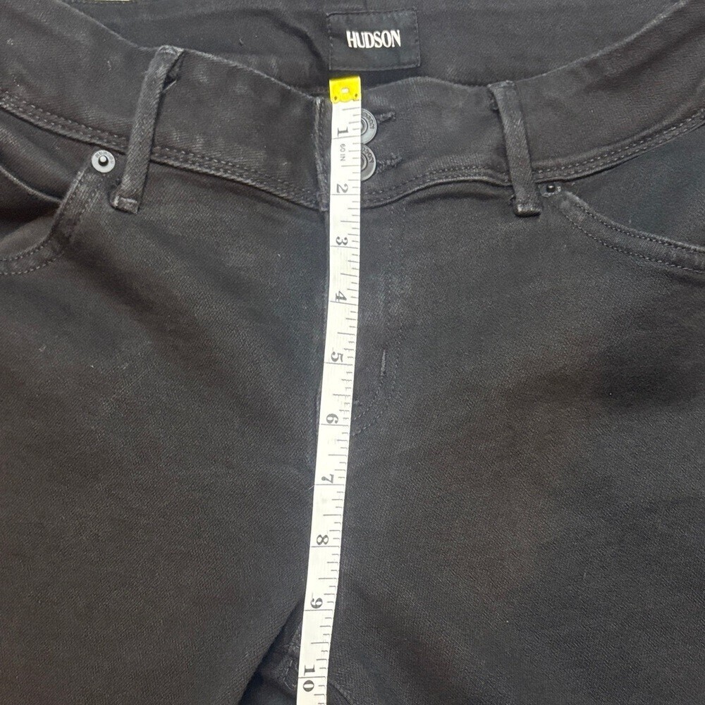 👖🖤 Hudson Black Straight Leg Jeans Size 32 👖🖤 - Picture 10 of 12